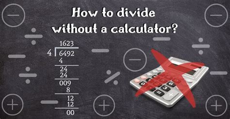 How To Divide Without A Calculator